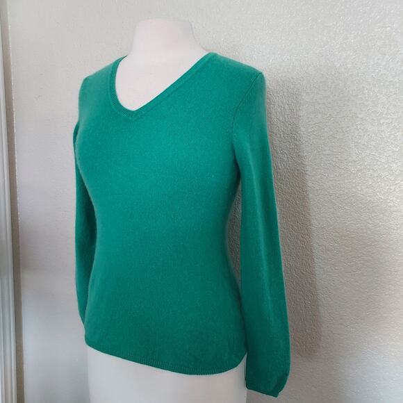 Charter Club Cashmere Emerald Green Sweater Size S - Picture 5 of 11